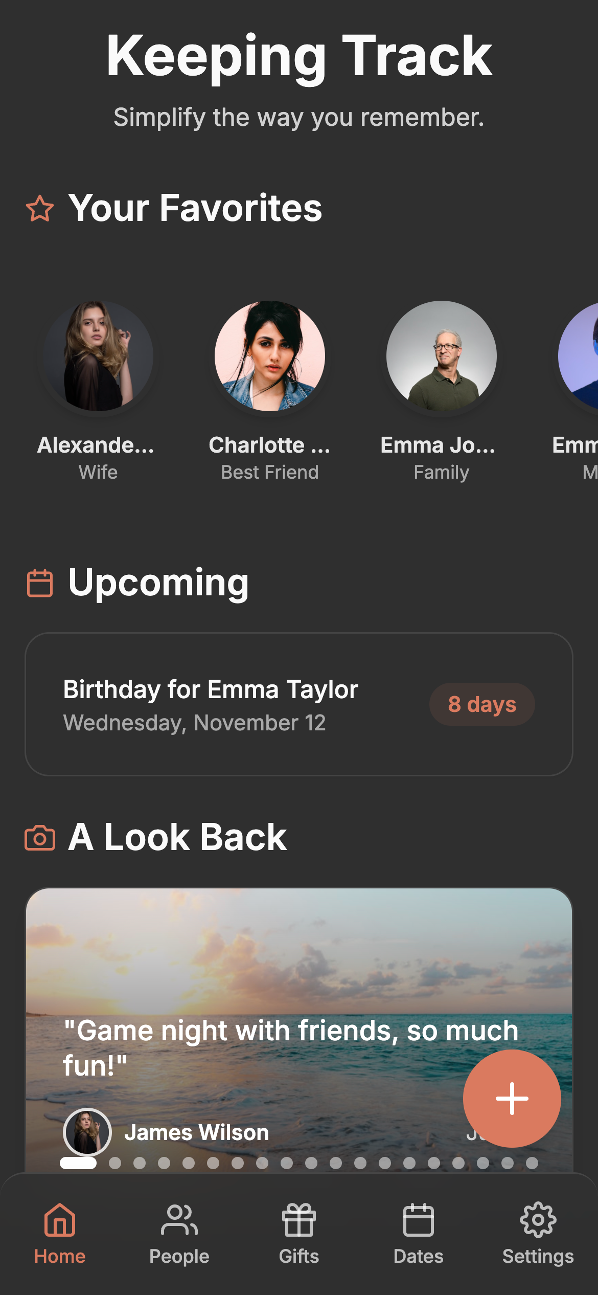 Keeping Track - Never Forget What Matters Most | Relationship Manager